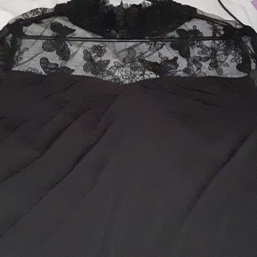 Black lace body suit